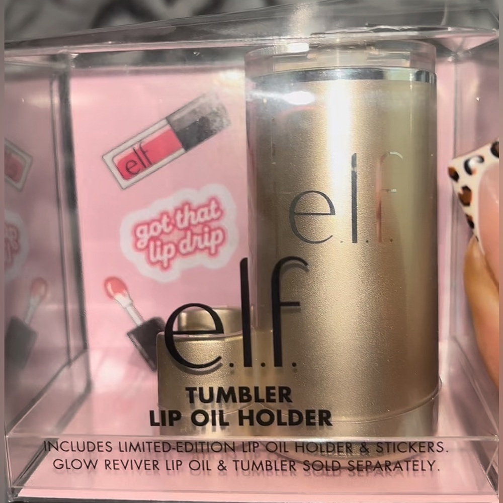 elf x Stanley tumbler lip oil holder